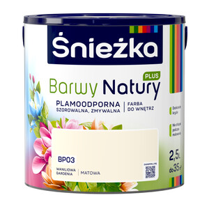 Śnieżka Barwy Natury  Plus waniliowa gardenia BP03 2,5l